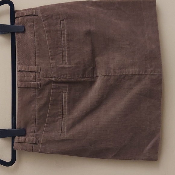 J CREW Factory Taupe Stretch Mini Corduroy Skirt sz 2 - Picture 6 of 9